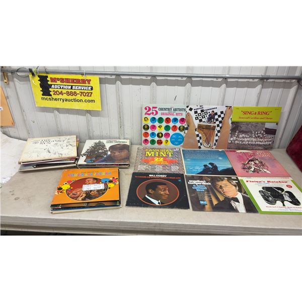 49 Vintage LP’s of Various Genres
