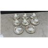 Image 10 : Royal Staffordshire Pottery "Pekin" Floral Gold Filigree Dinnerware Set, 65 Pieces