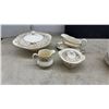 Image 4 : Royal Staffordshire Pottery "Pekin" Floral Gold Filigree Dinnerware Set, 65 Pieces