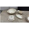 Image 6 : Royal Staffordshire Pottery "Pekin" Floral Gold Filigree Dinnerware Set, 65 Pieces