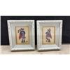 Image 2 : Set of Four Framed Needlepoint Artworks, Largest 7 × 7”