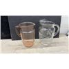 Image 10 : Assorted Vases, Pitchers, and Bowls, including Copper, Brass, and Glassware