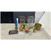 Image 1 : Assorted Vases, Pitchers, and Bowls, including Copper, Brass, and Glassware