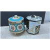 Image 2 : Vintage Decorative Tins, Minerva Chocolates Butterfly Box, Crown Royal Bag, Sewing Tool