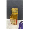 Image 7 : Vintage Decorative Tins, Minerva Chocolates Butterfly Box, Crown Royal Bag, Sewing Tool