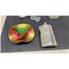 Image 3 : Vintage Salt and Pepper Shakers, Chrome Trays, Hip Flask, Seetusee Mayfair Bowl