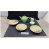 Image 1 : Wade Heath Pottery 3 Pieces, Royal Winton Teapot with Creamer, Sugar Bowl