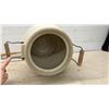 Image 6 : Medalta Potteries Ltd. 3 Gallon Imperial Stoneware Butter Churn with Wooden Dasher