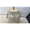 Image 9 : Medalta Potteries Ltd. 3 Gallon Imperial Stoneware Butter Churn with Wooden Dasher