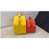 Image 2 : 5.3 Gallon/20L Diesel Fuel Can and Red 10L Gasoline Can with Safety Spouts