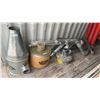 Image 1 : Oneida Air Systems Dust Collection Cyclone, Filter, and pallet full of Ducting