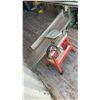 Image 2 : Rockwell 37-220 Jointer, Serial No. 297529, on Red Stand with Casters and Motor