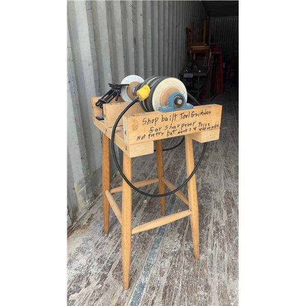 Home-Built Tool Grinder with Motor