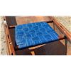 Image 5 : 17ft Cedar Canoe with Two Woven Blue Seats (Has a Hole in it)