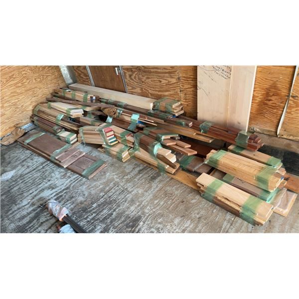 Assorted Hardwood Originally Used For Cabinetry; Walnut, Cherry, Birch, Red and White Oak and Maple