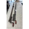 Image 3 : Two Vintage Bar Clamps, Each with Red-Handled Crank and Adjustable Jaws