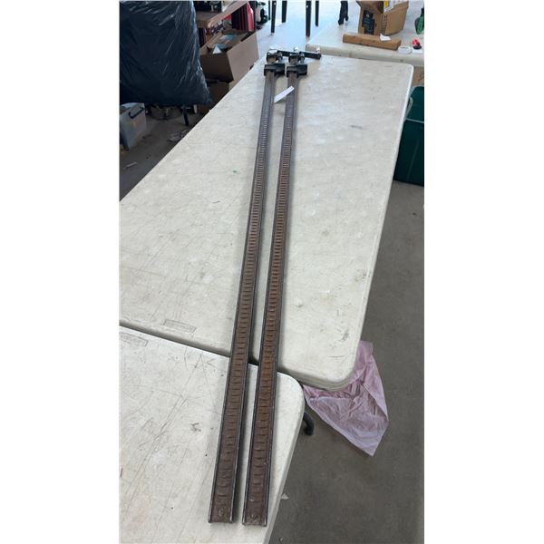 Two Jorgensen No. 600N 6' Steel Bar Clamps