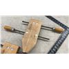 Image 3 : Jorgensen 2” Reg US Pat Off Wood Clamps 2, and 24” x 16” Steel Square