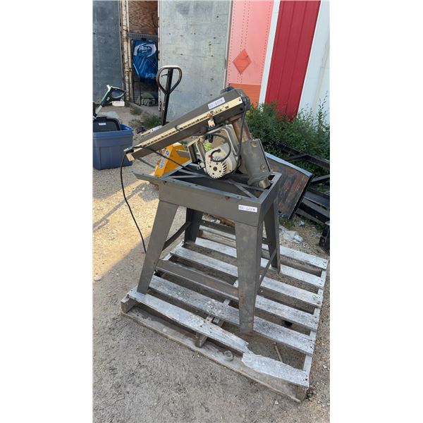 DeWalt Black and Decker Deluxe Power Shop Radial Arm Saw, Model 7740 Type 1, Stand, and Pallet