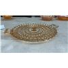 Image 7 : Five Pieces Marigold Iridescent Carnival Glass, Ruffled Bowls, Bonbon