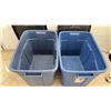 Image 4 : Rubbermaid Roughneck 68L Storage Totes with Black Lids, 24” x 16” x 16 1/2”, Set of 2