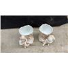 Image 5 : Pair of Dresden-Style Porcelain Figurines, Bisque Spill Vases, and Novelty Figurine, Late 19th Cent