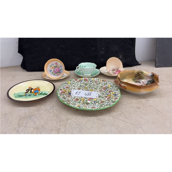 Royal Doulton  Persian  Pattern Plate, Teacups, Saucers, Paragon, Queen Anne