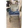 Image 3 : Vintage Silver Cross Capriole Baby Pram, Blue and White Boat-Style Body, Chrome Chassis