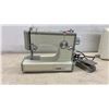 Image 2 : Vintage 1970s Sears Kenmore 158 Series Sewing Machine with Case and Foot Pedal