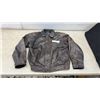 Image 1 : Dark Brown Leather Bomber Jacket with Snap Storm Flap, Sz Med ?
