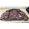 Image 3 : Dark Brown Leather Bomber Jacket with Snap Storm Flap, Sz Med ?