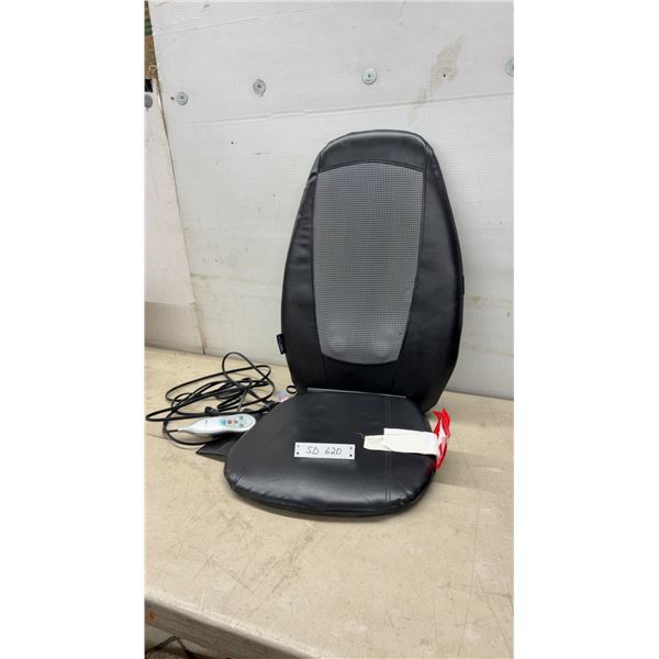 ObusForme Massaging Back and Seat Cushion with Heat and Wired Remote