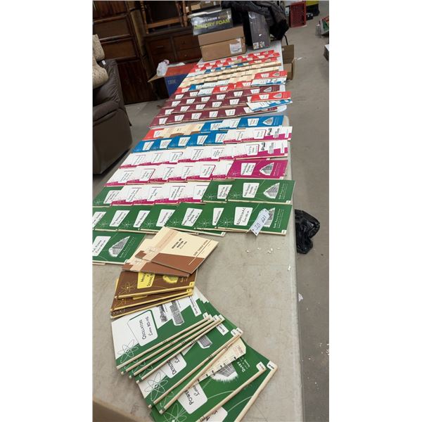 Large Collection of Vintage DeVry Technical Institute Electronics, Radio, and TV Lesson Books