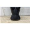 Image 4 : Black Plastic Female Mannequin Torso with Chrome Hanging Hook for Clothing Display