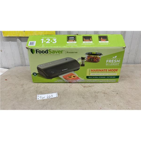 FoodSaver Preserve Vacuum Sealing System with Marinate Mode, 5-Cup Container, Bags