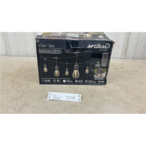 Artika Eclipse Solar String Light with 20 LED Bulbs, 42', Remote Control