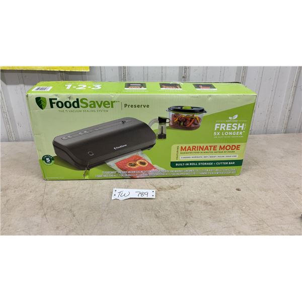 FoodSaver Preserve Vacuum Sealing System with Marinate Mode and Built-in Roll Storage