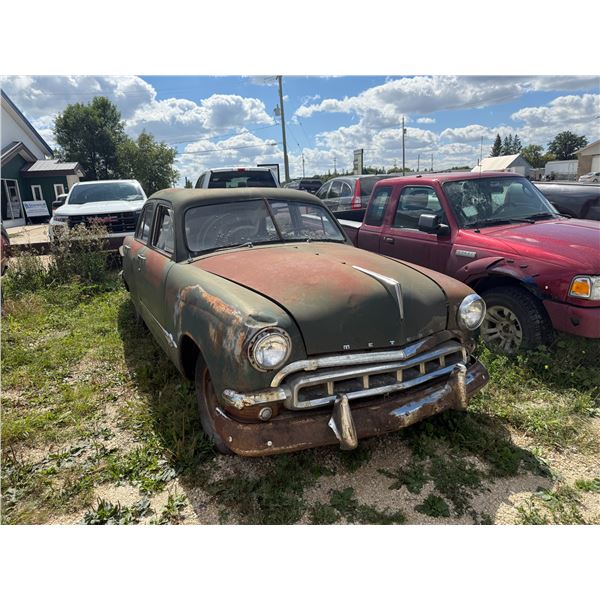 1951 Meteor Custom Deluxe, 4 Door, 8 Cyl, TOD, No Keys - Project Car