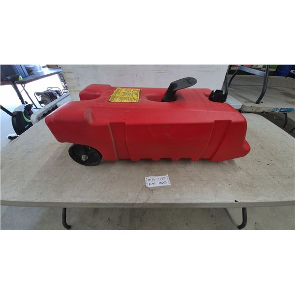 Scepter Duramax 14-Gallon Portable Marine Fuel Tank with Wheels and Fuel Cap