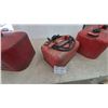 Image 3 : Three Outboard Motor Fuel Tanks: Quicksilver 3 Gal, Mariner, and Unbranded Tank with Hose