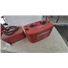 Image 4 : Three Outboard Motor Fuel Tanks: Quicksilver 3 Gal, Mariner, and Unbranded Tank with Hose