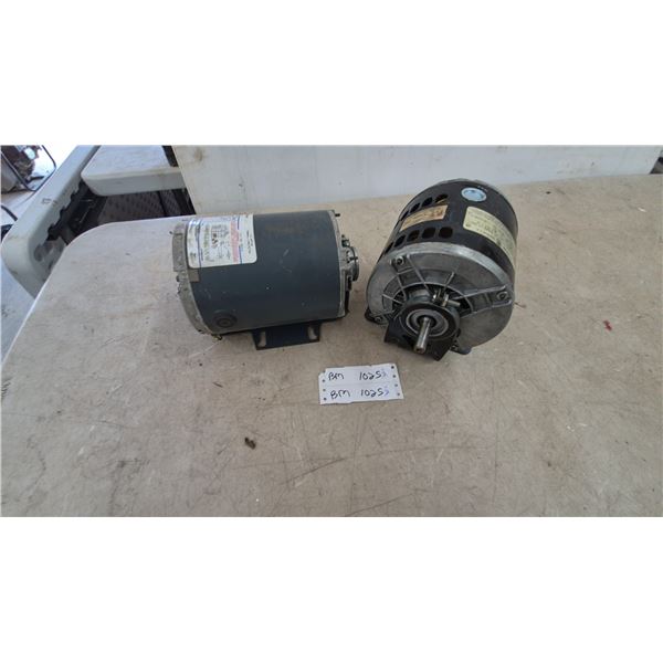 Two GE Motors: 1/2 HP, 1725 RPM, 115V, 9.0A; 1/2 HP, 1725 RPM, 115V, 8.8A