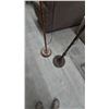 Image 4 : Two Ornate Floor Lamps, Assorted Glass Lamp Shades