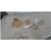 Image 5 : Two Ornate Floor Lamps, Assorted Glass Lamp Shades