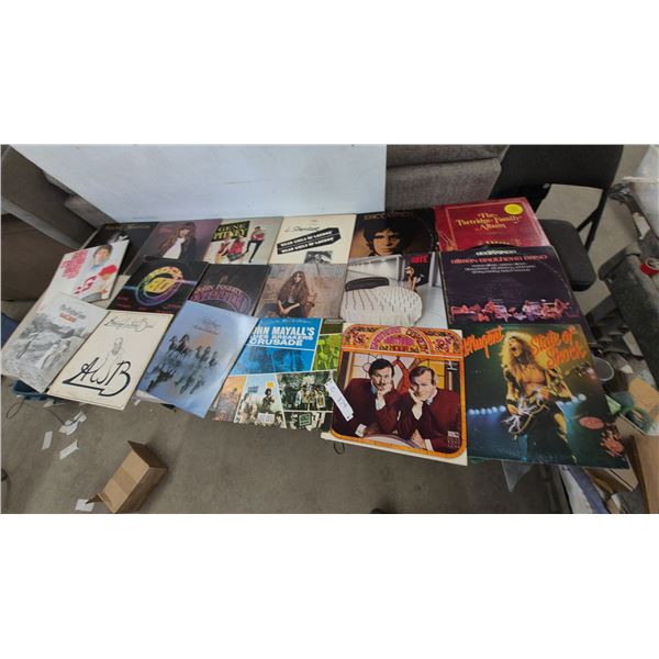 Vintage Vinyl Record Album Collection: John Mayall, Bob Seger, Steve Martin