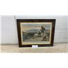 Image 1 : Framed "Mackenzie's First Glimpse of the Pacific" Historical Print by W. K. McNaught, 19 × 25”