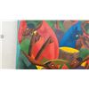Image 5 : Haitian Folk Art Painting on Canvas by Casimire, Figures Harvesting, Signed, 41 × 30”