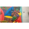 Image 6 : Haitian Folk Art Painting on Canvas by Casimire, Figures Harvesting, Signed, 41 × 30”