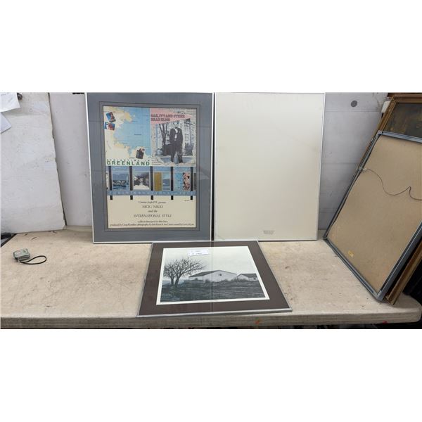 Framed "Nick/Nikki and the International Style" Film Poster by John Paizs, 30 × 24” White Board