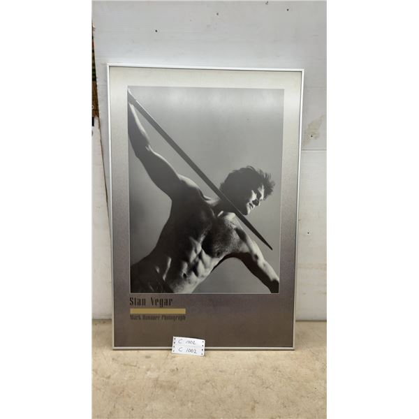 Framed "Stan Vegar" Black and White Photograph by Mark Hanauer, 36 × 24”